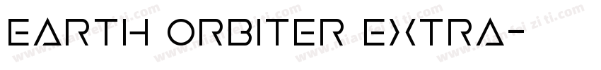 Earth Orbiter Extra字体转换